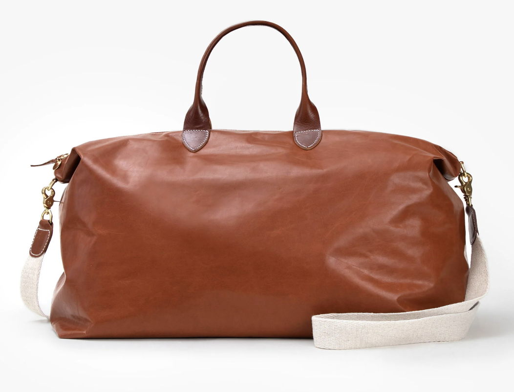 ClareV Leather weekender