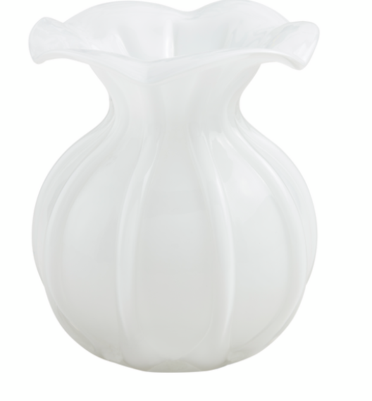 Small ruffled vase