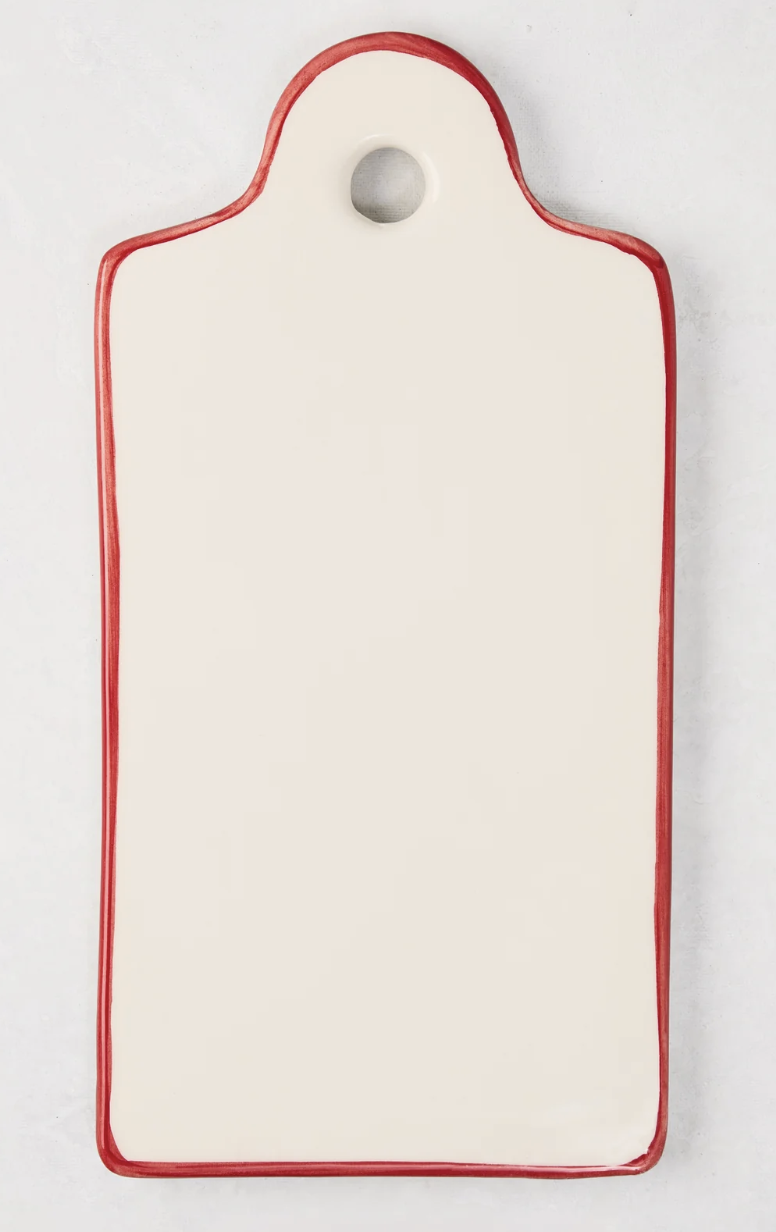 White Ceramic Cheeseboard