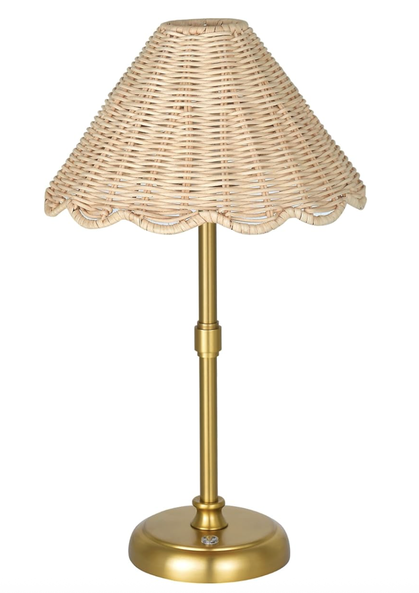 Rattan Rechargeable Lamp
