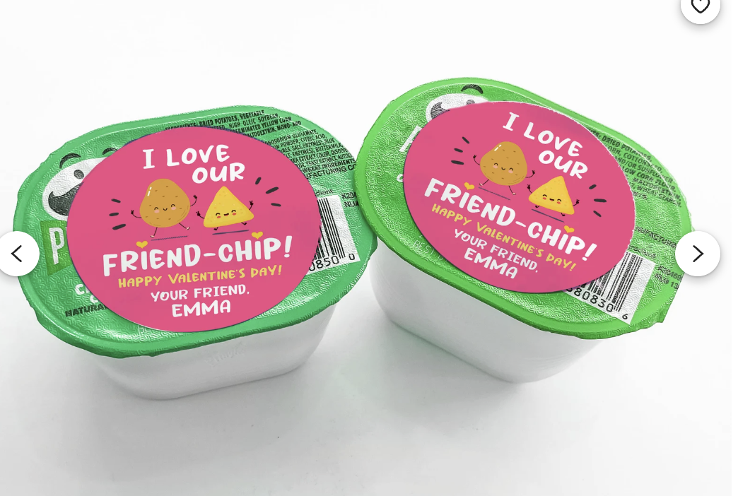 Friend-Chip Stickers Valentines