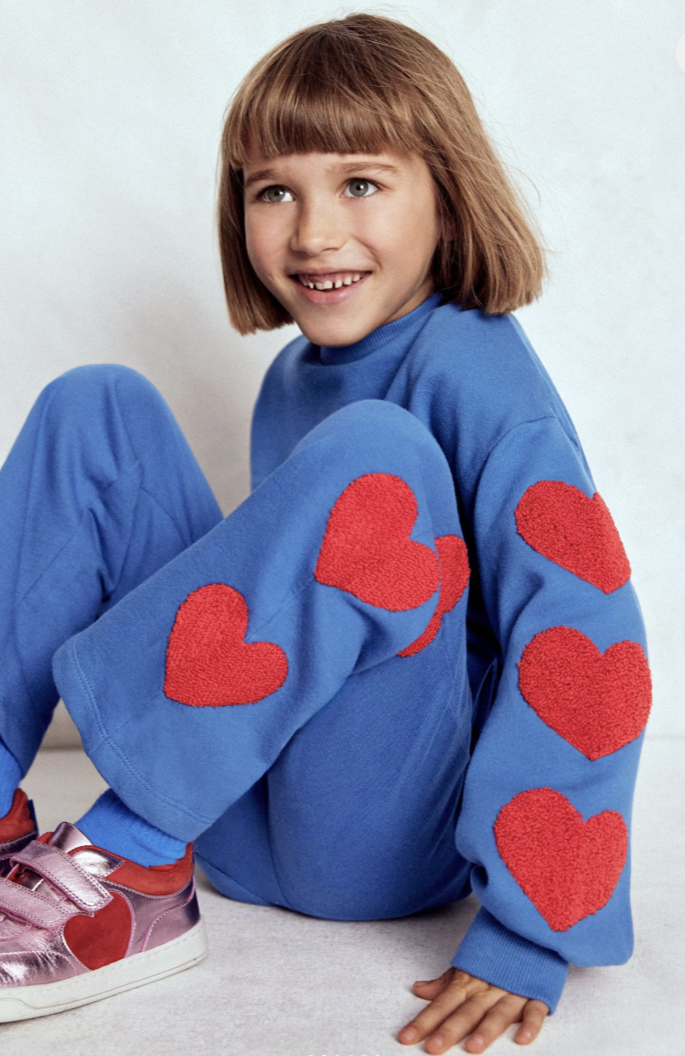 Heart Applique Sweatshirt