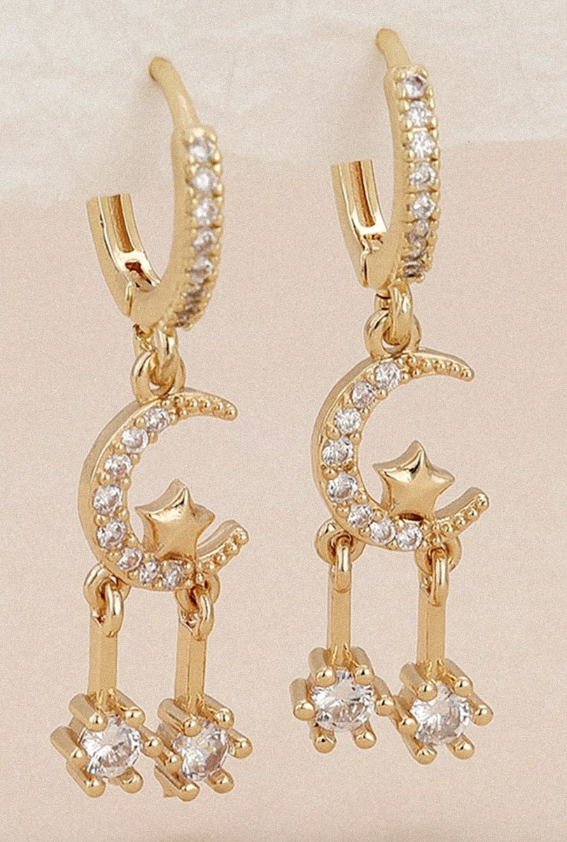 Moon and Stars Earrings