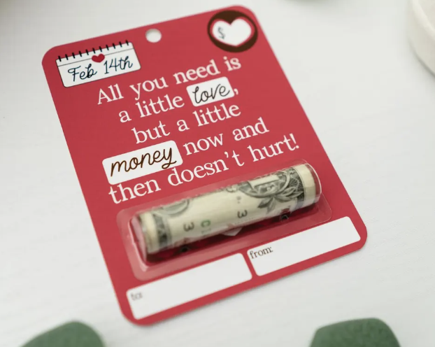 Valentine's Money Card