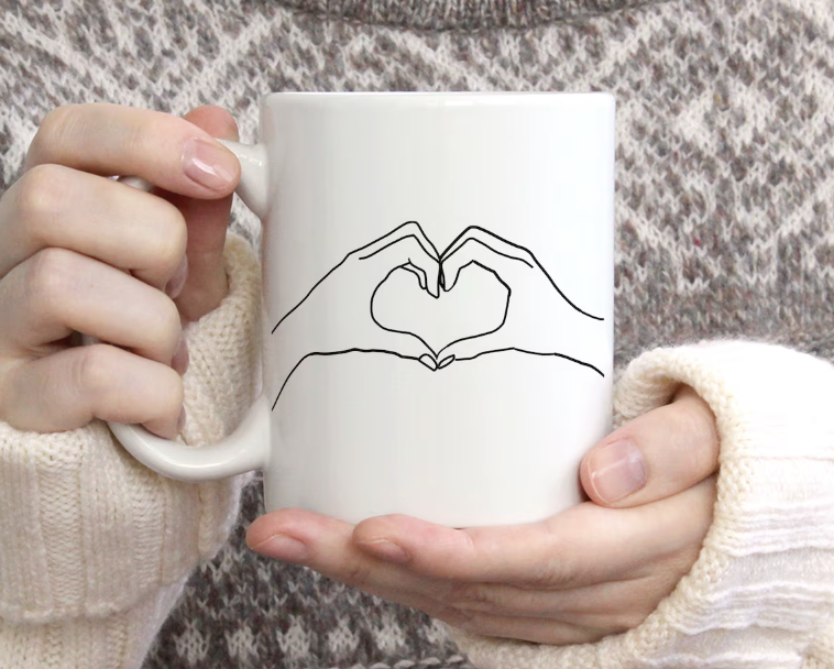Heart Hand Mug