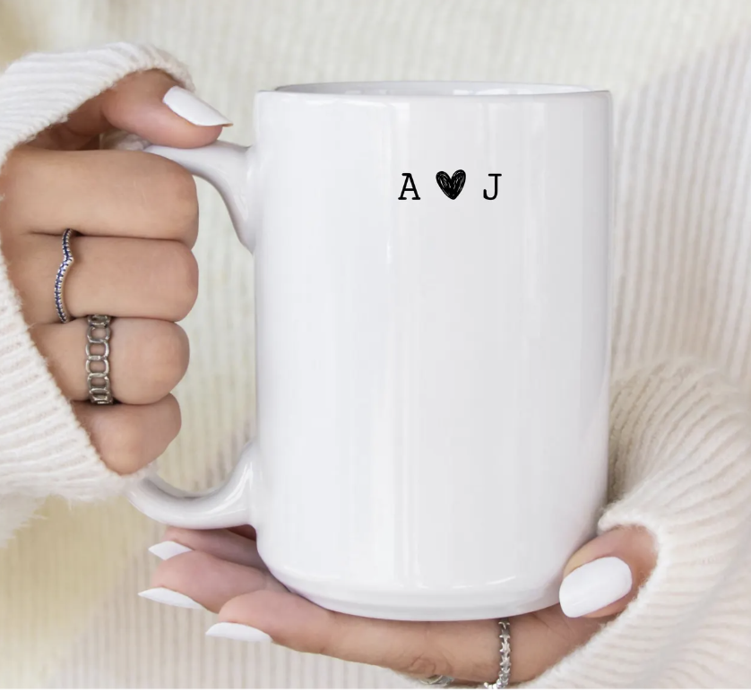 Custom Heart Mug