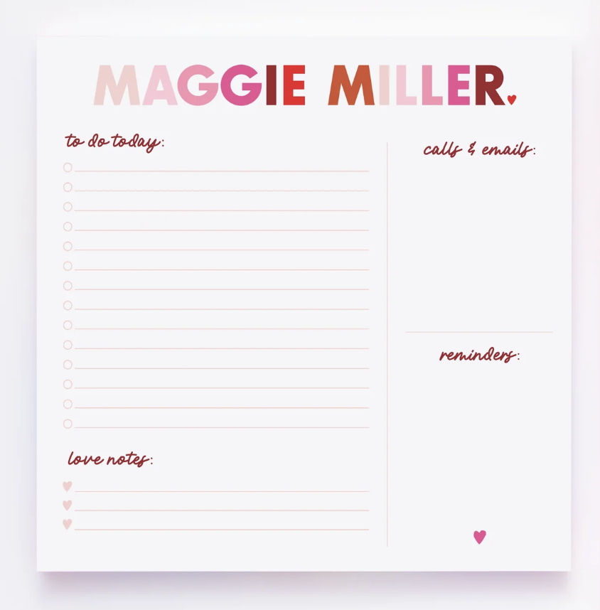 Personalized Notepad
