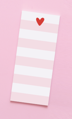 Heart Notepad