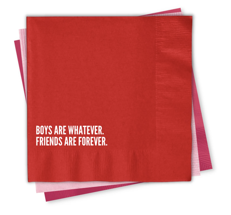Boys are Whatever Cocktail Napkins