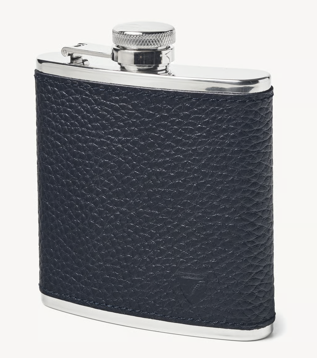 Aspinal of London Leather Hip Flask