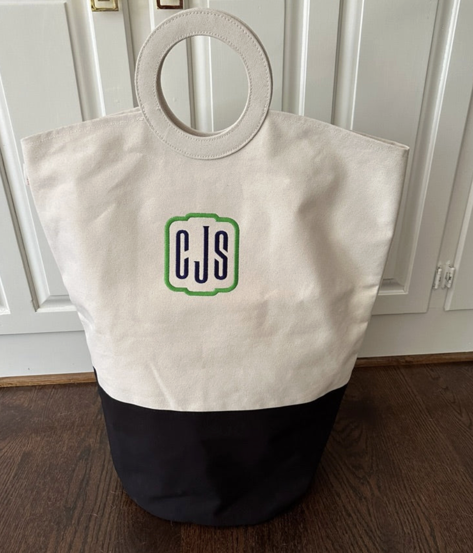 Monogrammed Laundry Tote