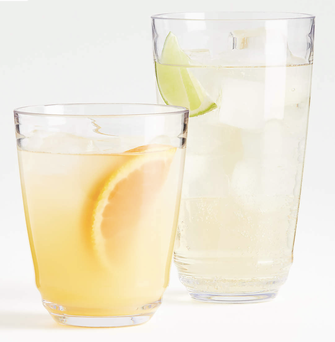 Crate &amp; Barrel Plastic Glasses