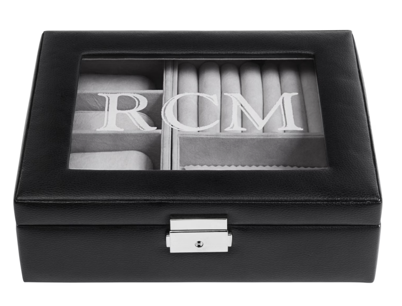 Personalized Watch and Cufflink Case