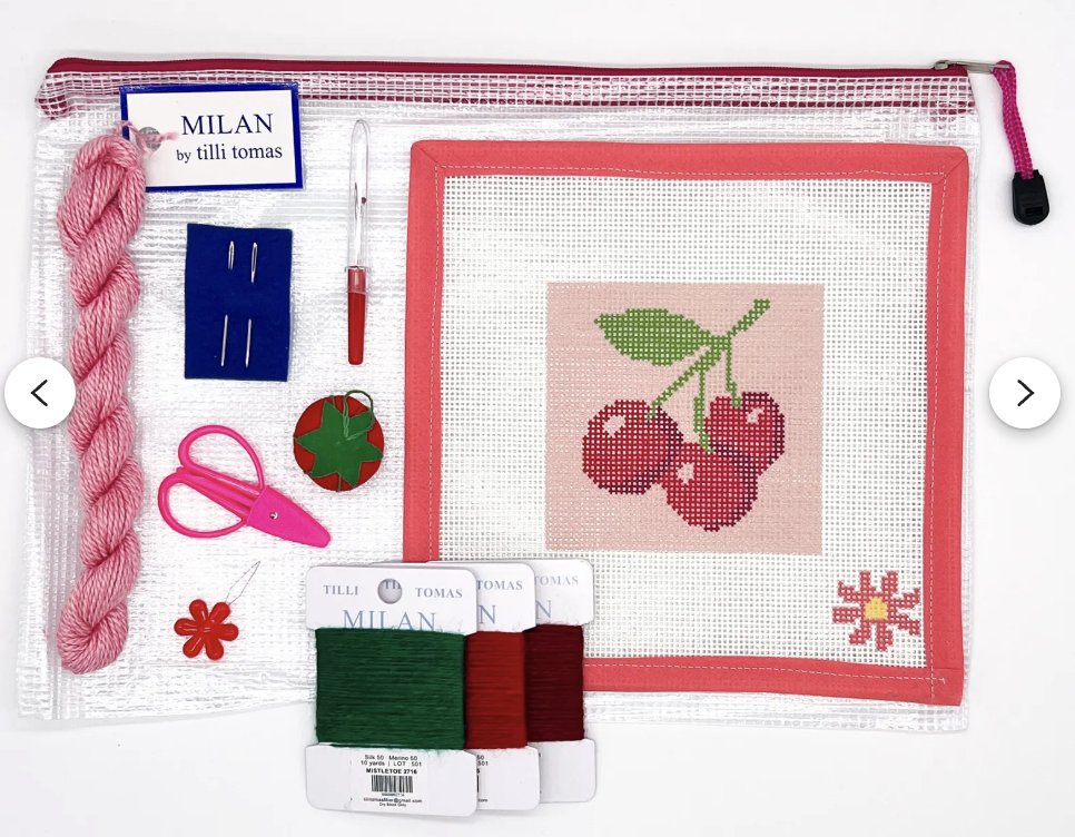 Cherries Needlepoint Beginner Kit