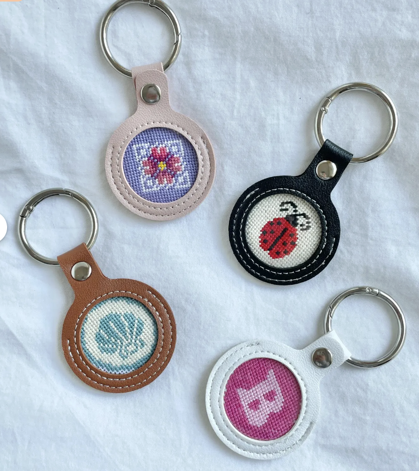 Needlepoint Key Fob