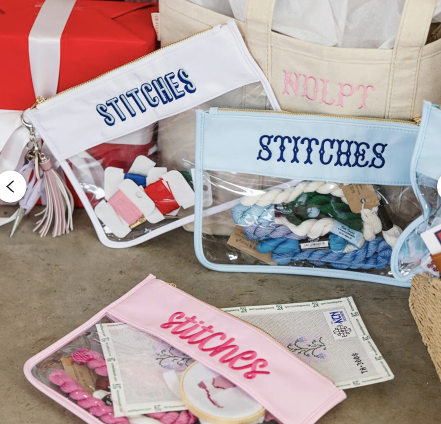 Needlepoint Nylon Pouch 