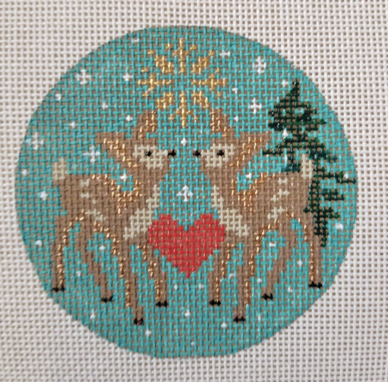 Reindeer Ornament Canvas
