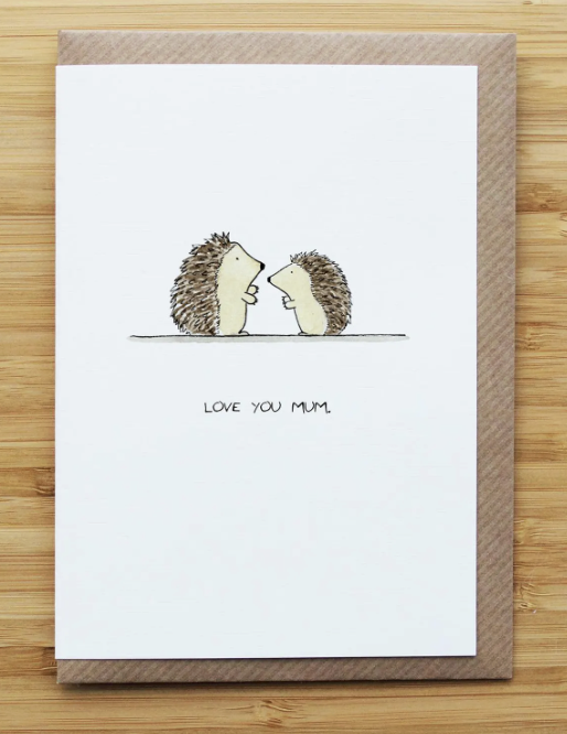 Hedgehog Mother's Day Card