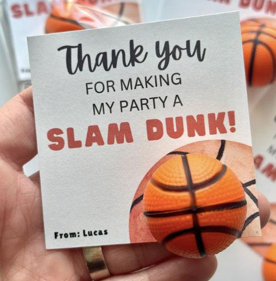 Basketball Party Favor