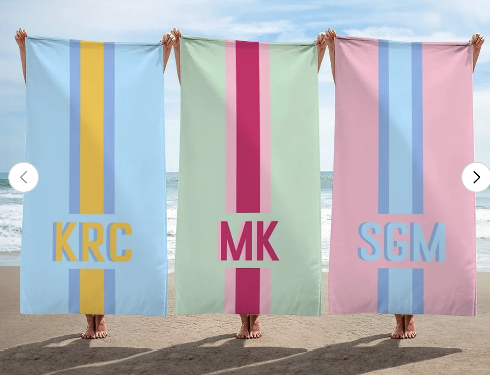 Callie Monogrammed Towel