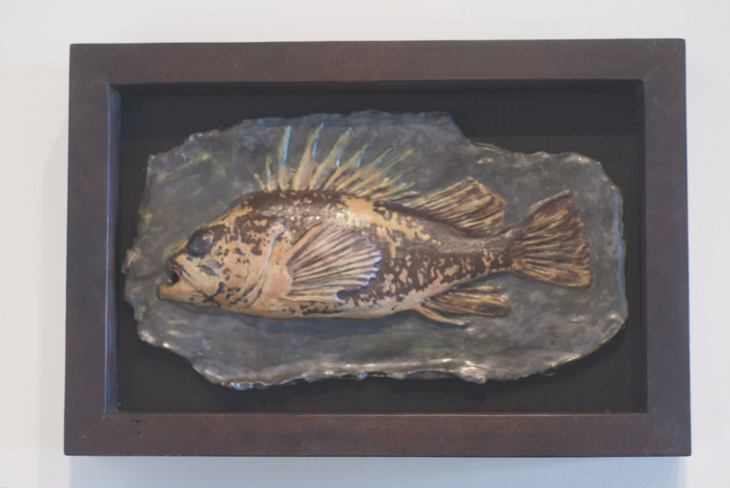 Rockfish
ceramic, wood
21"x 16"x 4"
$600