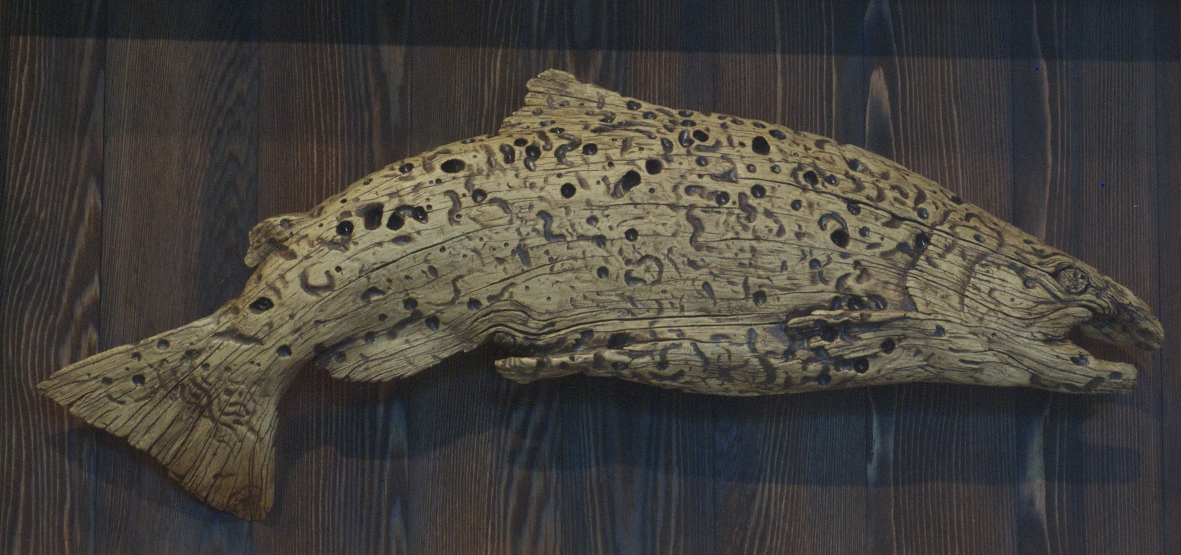 Driftwood Salmon 2,
ceramic,
22"x 12"
sold