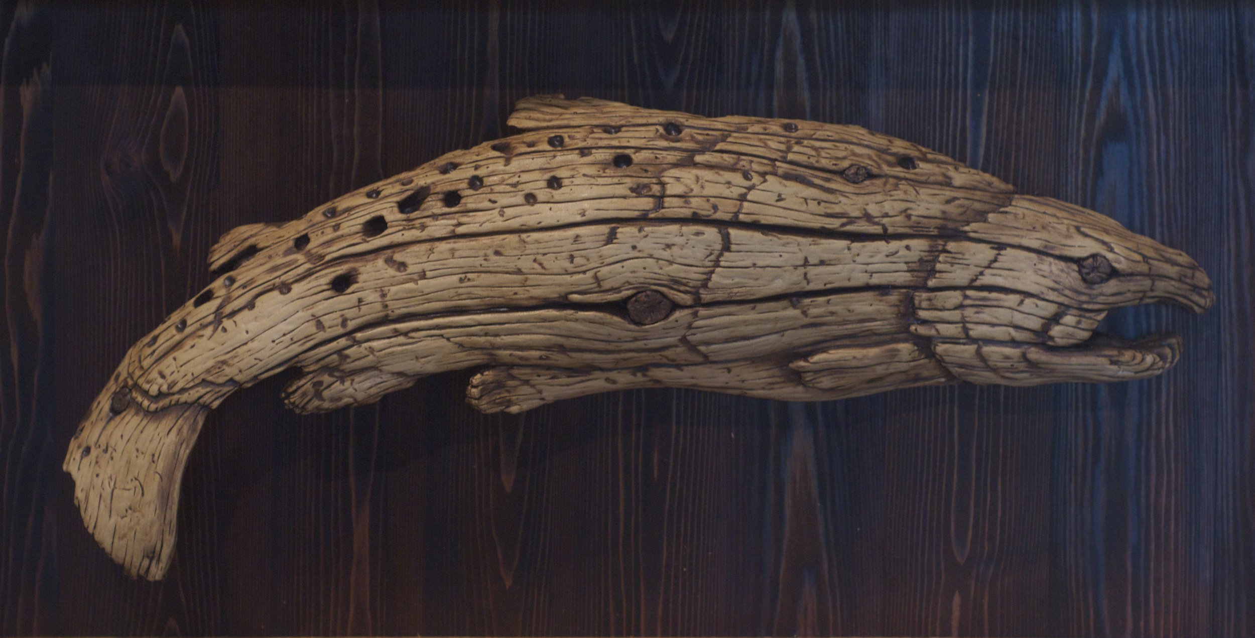 Driftwood Salmon 1,
ceramic,
22"x 12"
sold