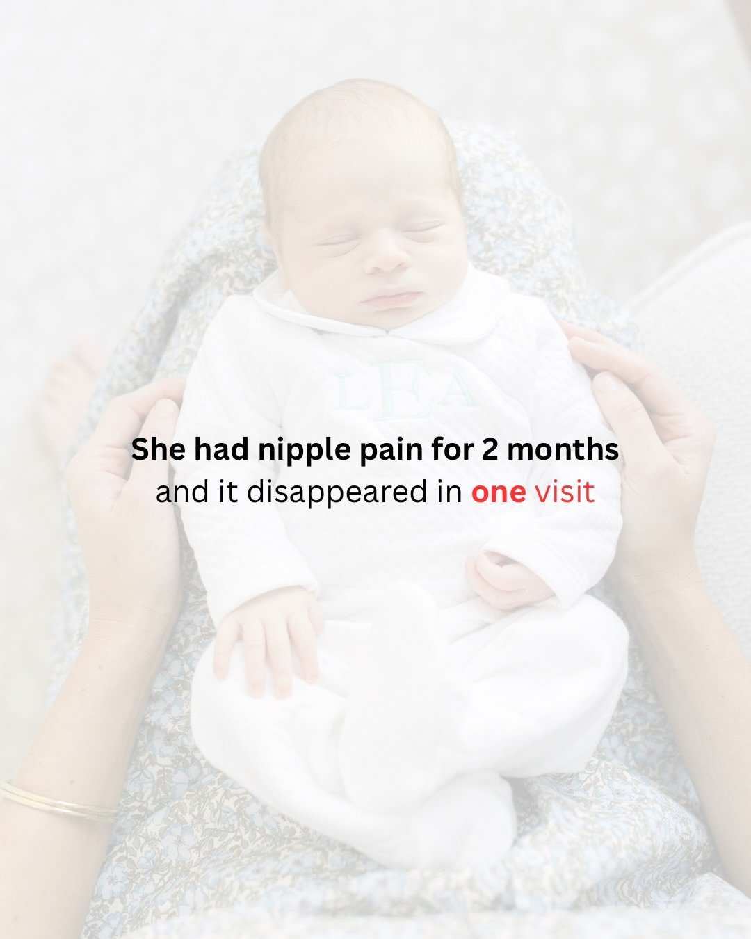 Painful latch for 2 months.

Gone in one visit.

Not because we &ldquo;fixed the latch.&rdquo;

Because we addressed the root cause:
&bull; oral tension
&bull; tongue mobility
&bull; suction coordination
&bull; baby&rsquo;s body position

When those 