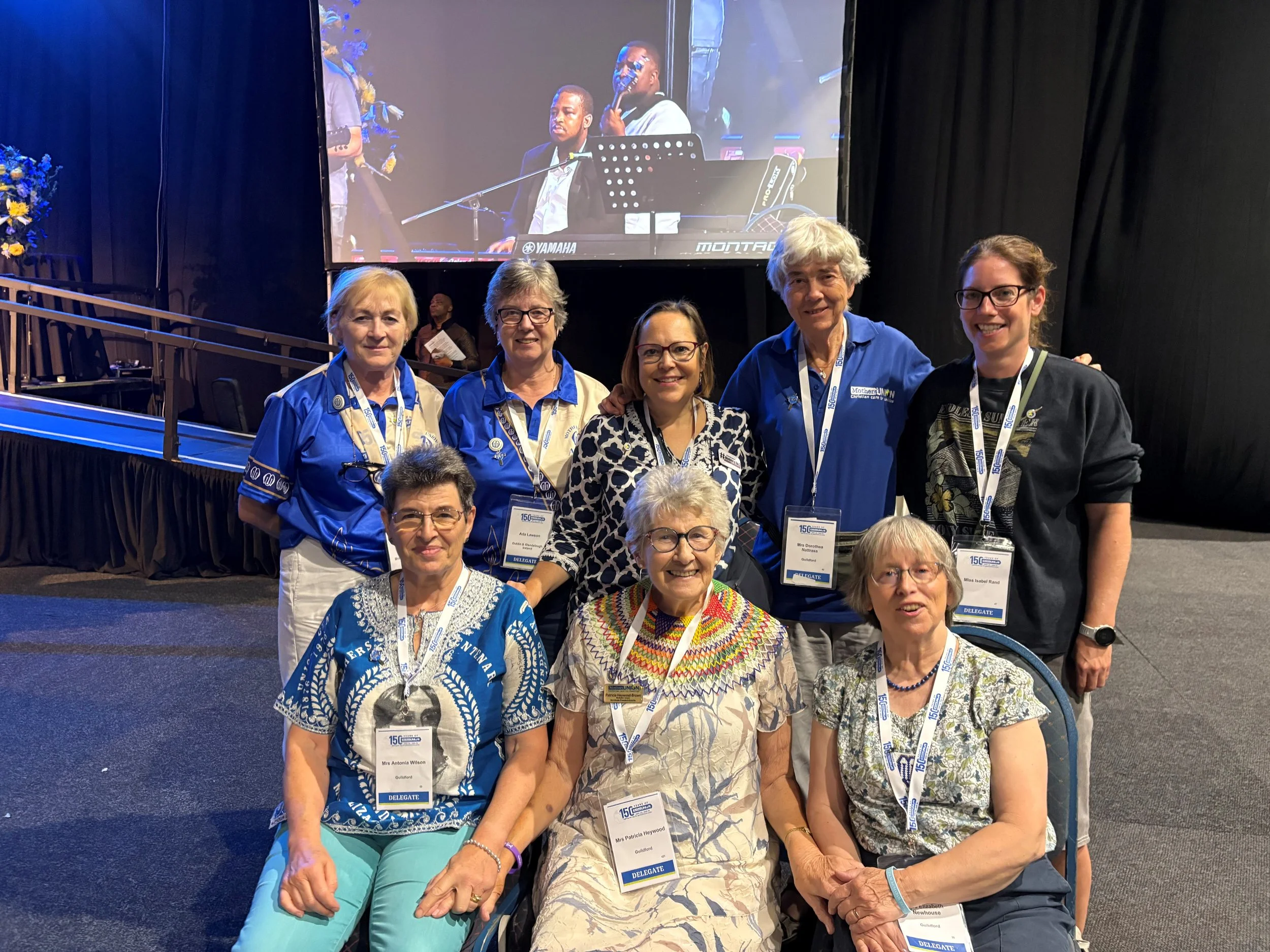 Some Ashtead MU members (with fellow global members) who were delighted to attend a worldwide gathering in Durban, South Africa earlier this month