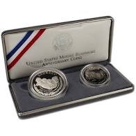 1991 Mount Rushmore Anniversary Two Coin Proof Set
