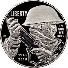 2018 World War I Centennial Silver Dollar