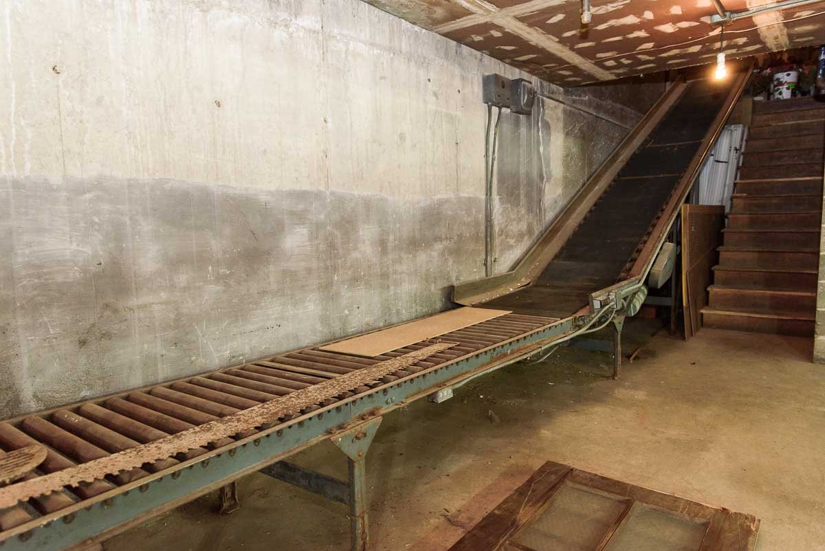 Commercial Property for Sale with Lower Level Basement Conveyor Belt