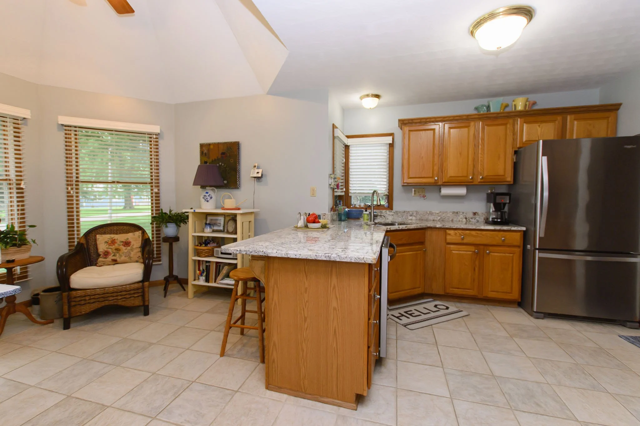 Kitchen with Sunroom
