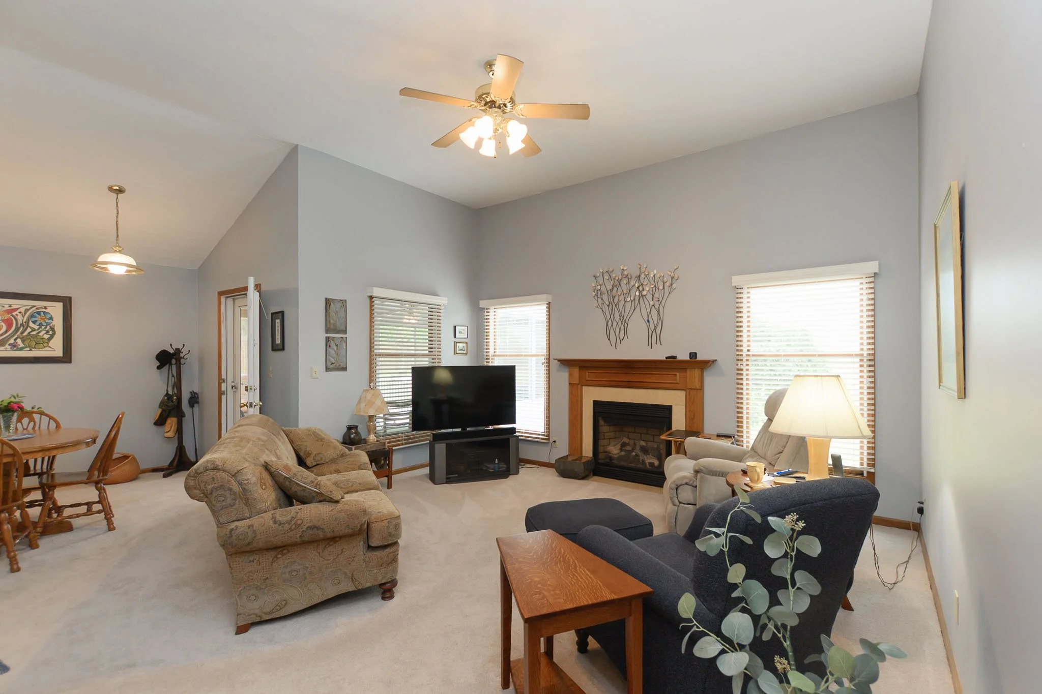 Open Living Room to Dining room
