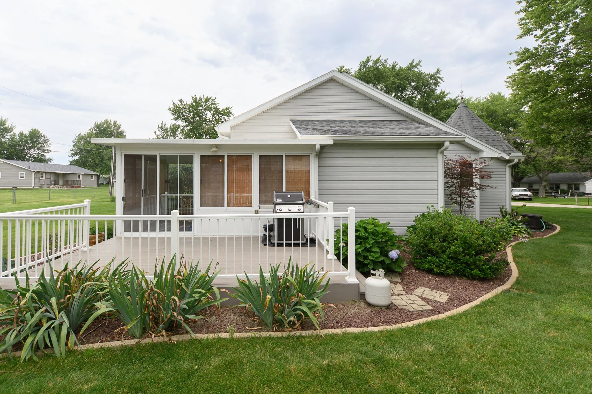 Exterior Deck View of Sunroom