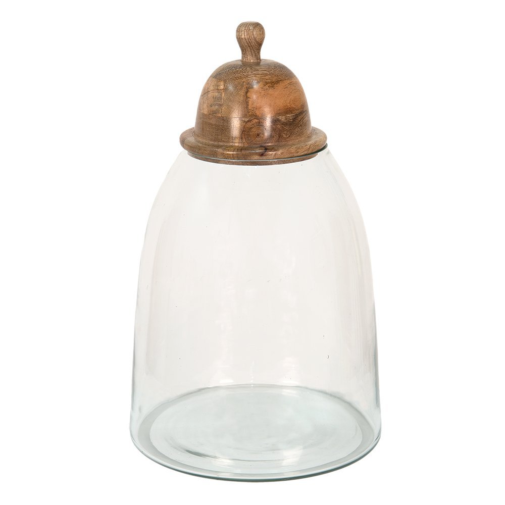 Βάζο αποθήκευσης με ξύλινο καπάκι