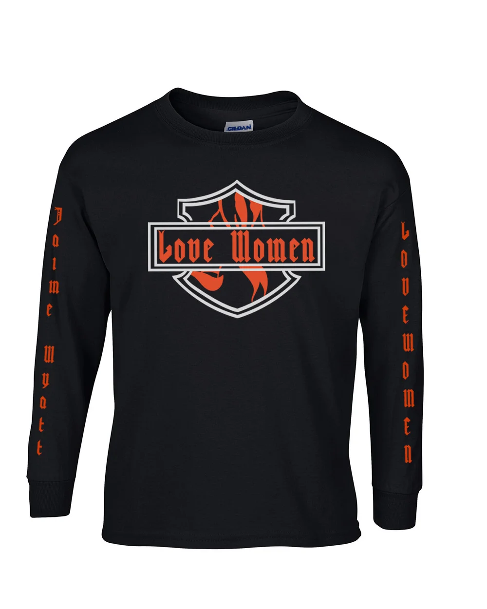 Long Sleeve Black Biker Shirt Love Women Black Biker — Jaime Wyatt