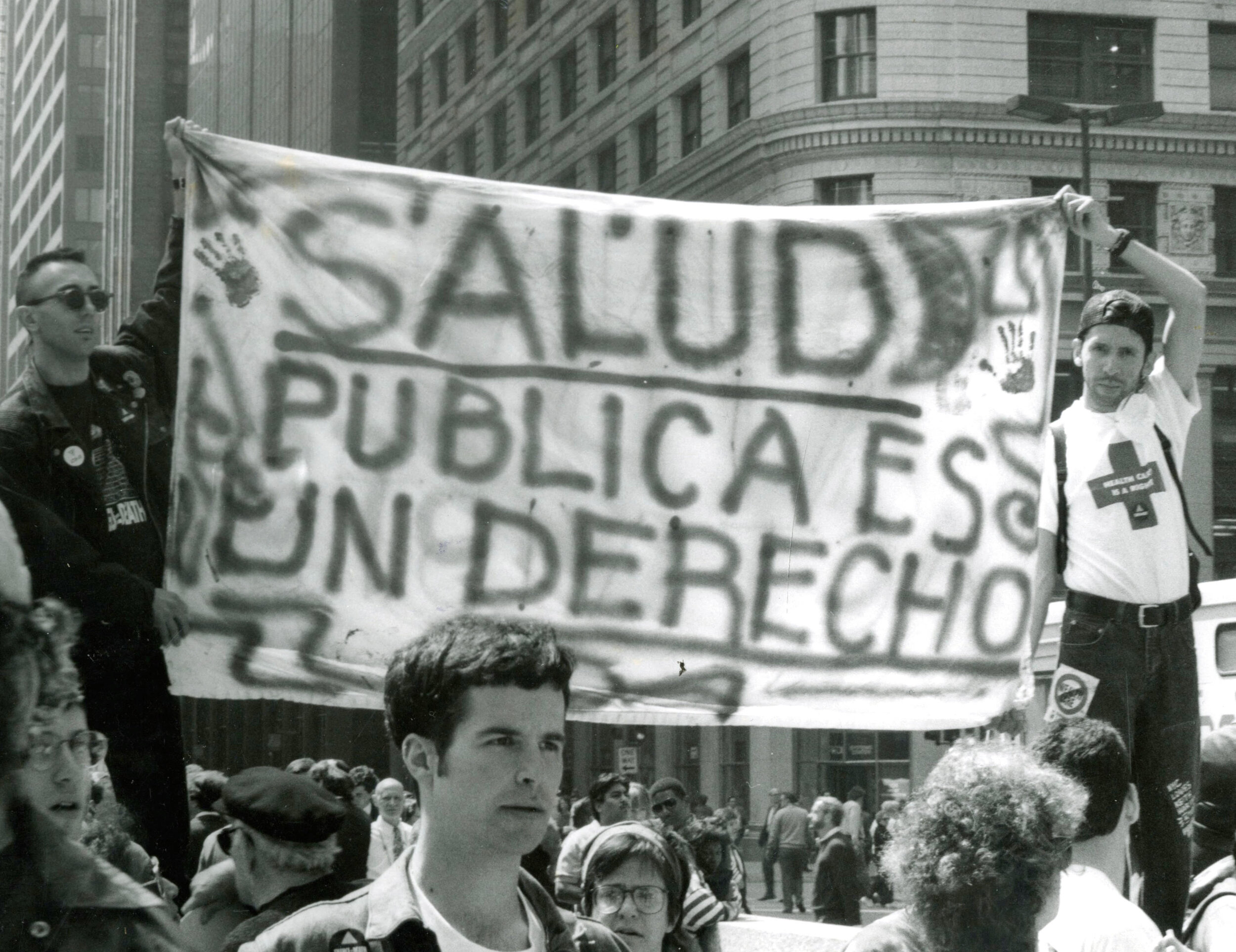  In April of 1991, The Latina/o Caucus joined three days of protests against inequality in the health care  policies of the American Medical Association (AMA) in Chicago.&nbsp; 