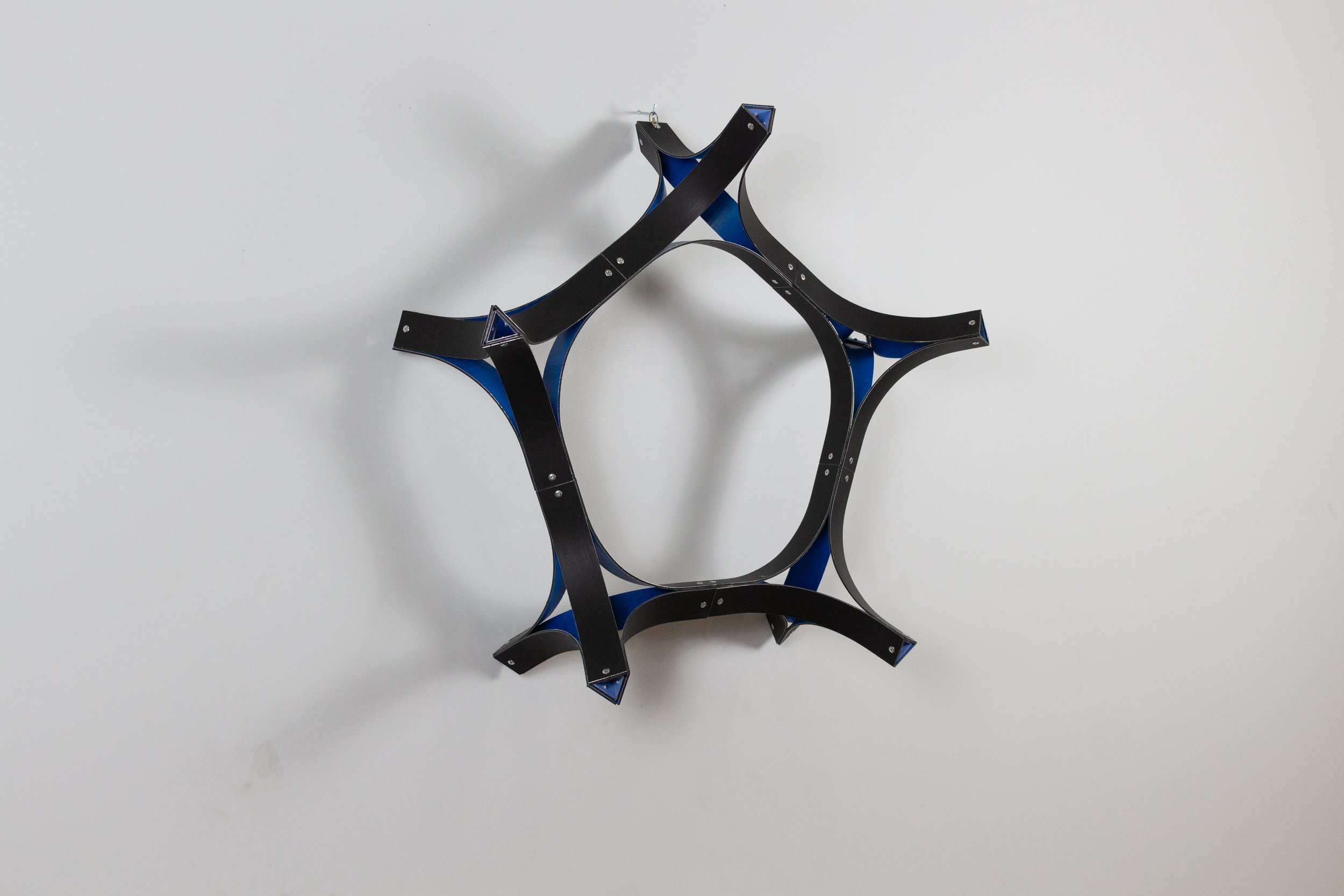  Structural Ring: Black &amp; Blue, 2022 by Cesar Lopez 