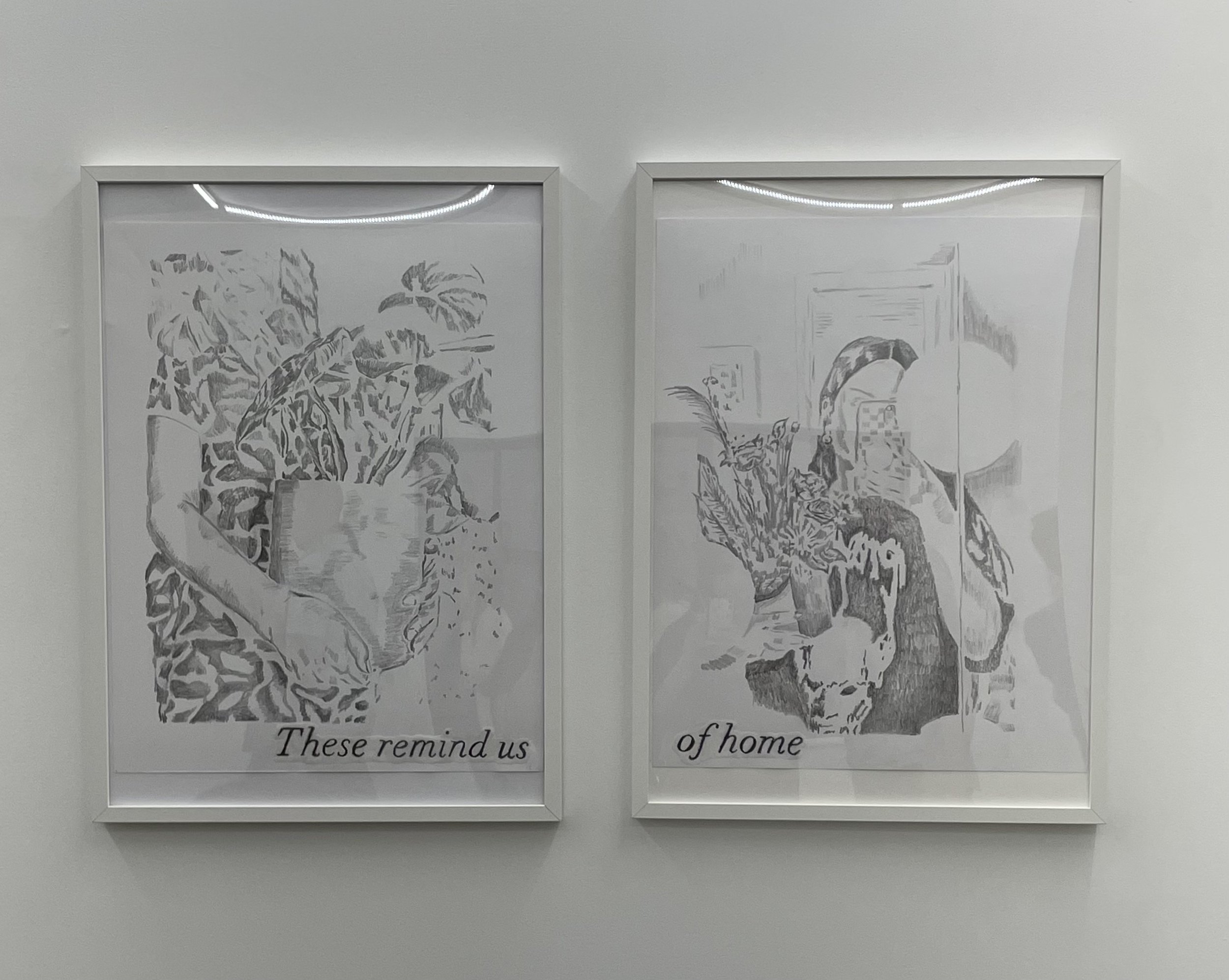  Recuerdos at Troost Gardens Kansas City (Vellum, graphite, and archival paper) by Kiki Serna 