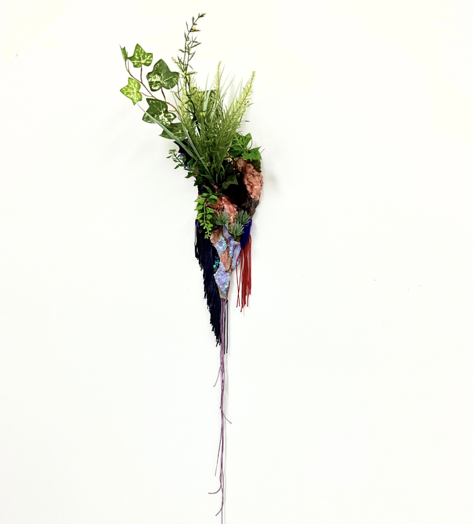 Untitled (Purple Sequins and Fringe), from the Botánico Series by Lina Puerta