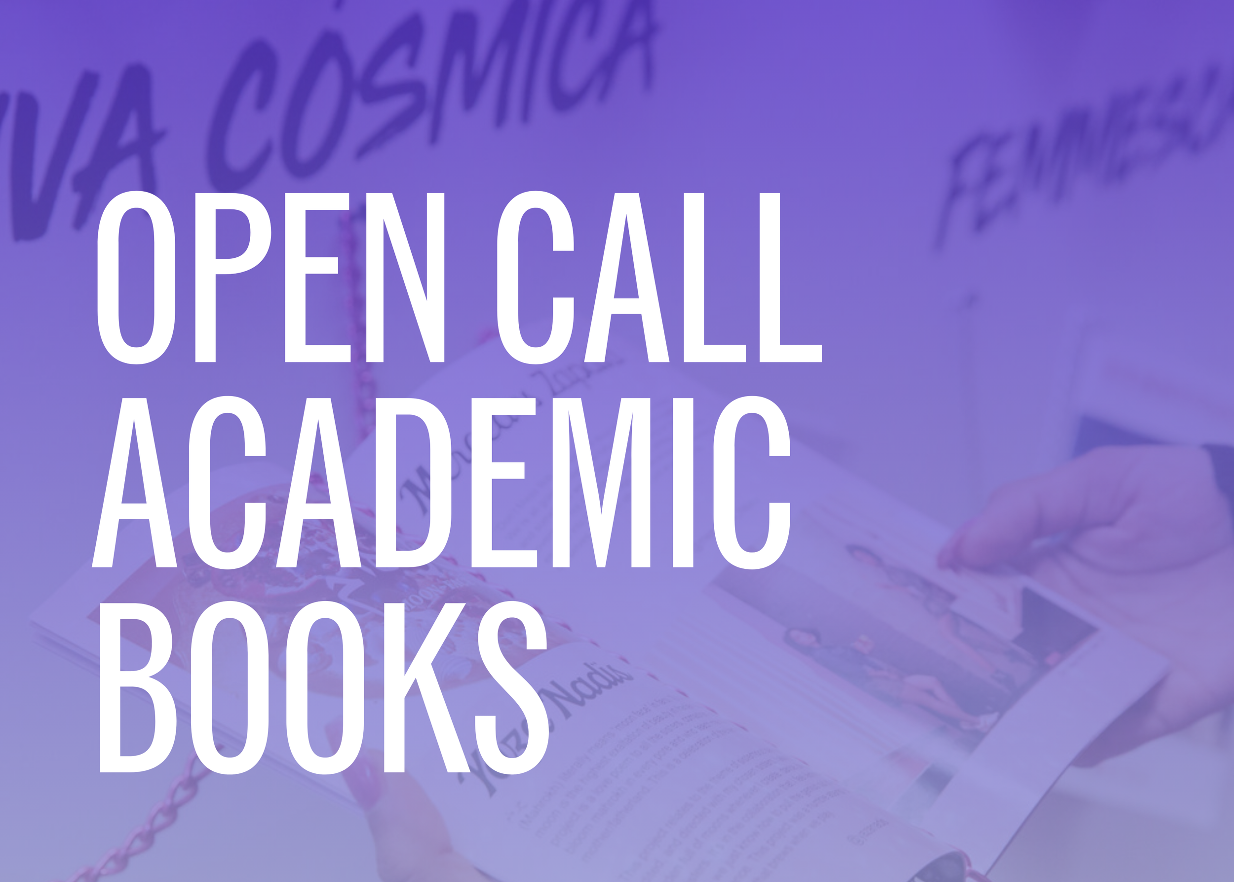 Open Call: Academic Book Showcase 