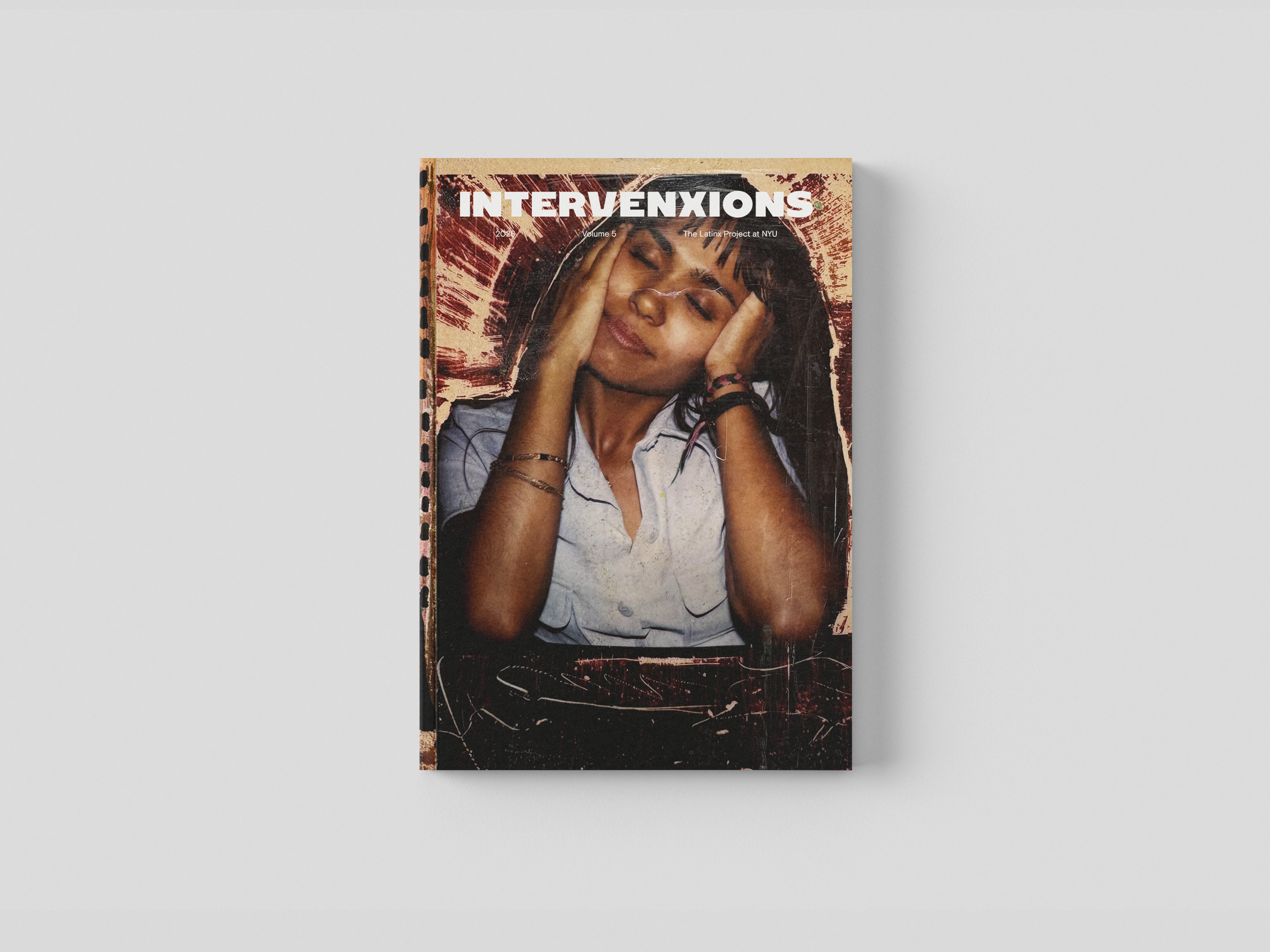 intervenxions cover with a woman resting her face on her hands