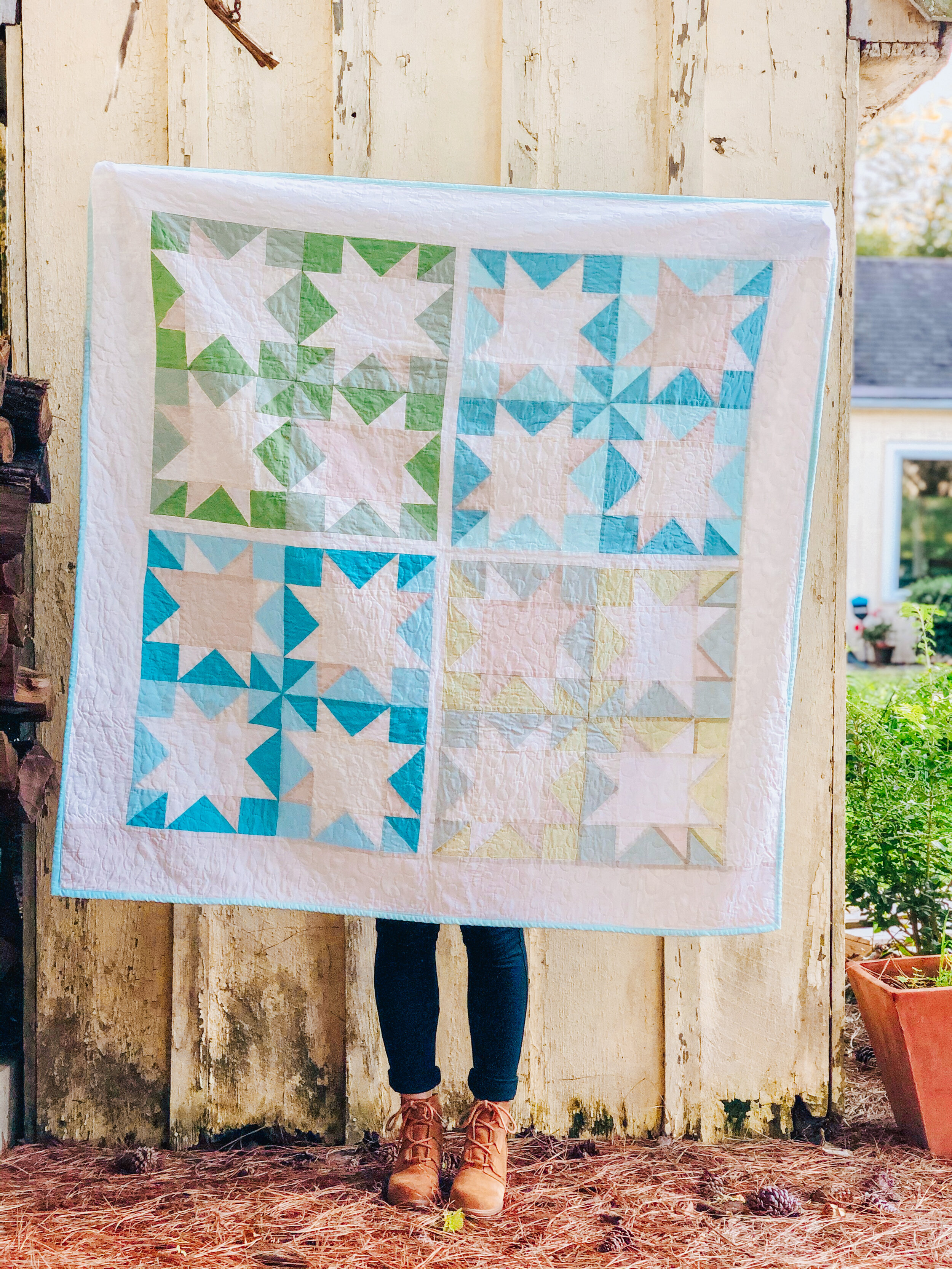 Baby Quilt - Neutral Nova