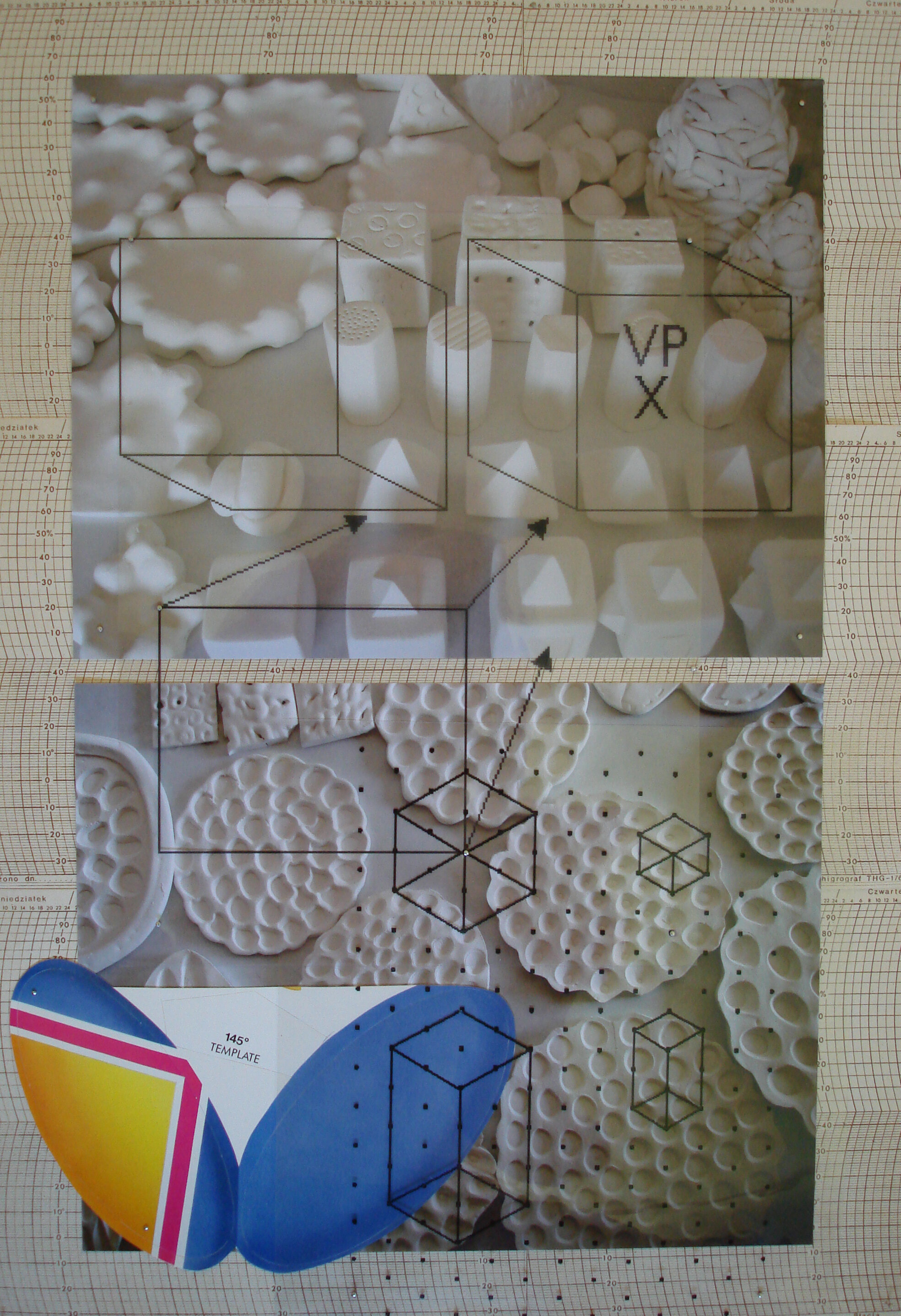generate 2007, 20 x 13 inches mixed media 2007 Centers and Borders , From ABC to XYZ, XYZ Gallery and Black Bridge Art Gallery, Beijing, China Centers and Borders , Gallery of the School of Fine Arts, Yinchuan, China Centers and Borders