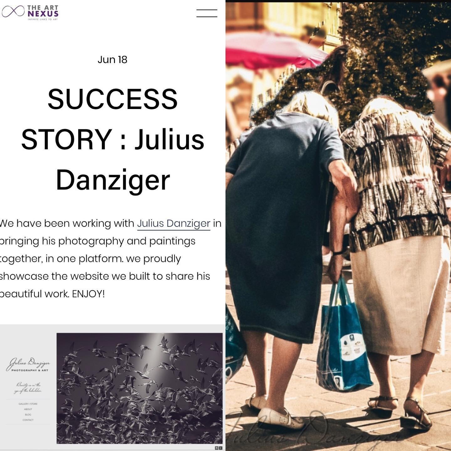 We have been working with Julius Danziger in bringing his photography and paintings together, in one platform. we proudly showcase the website we built to share his beautiful work. Www.juliusdanziger.com