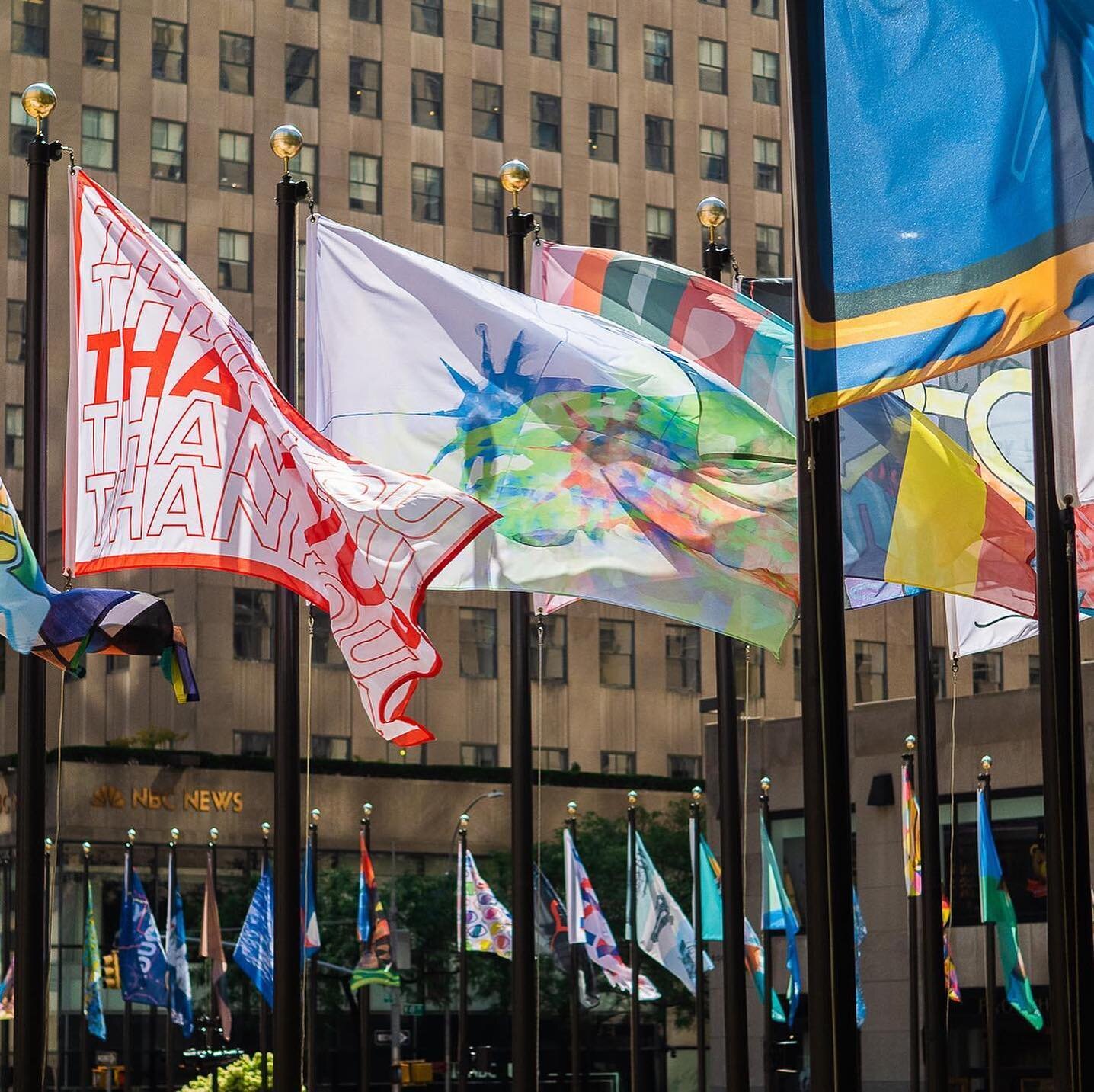 Congrats @giostudio108  Denise Giordano for being a part of #rockefellercenterflagproject - looks amazing! Have fun flying high! Photo credit @bigafromedia