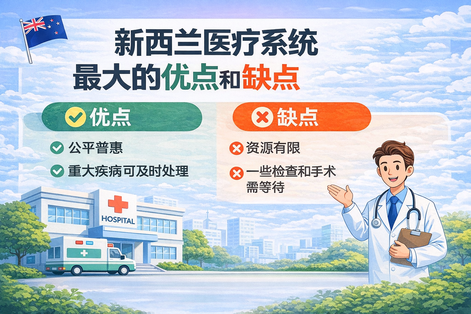 新西兰医疗优缺点