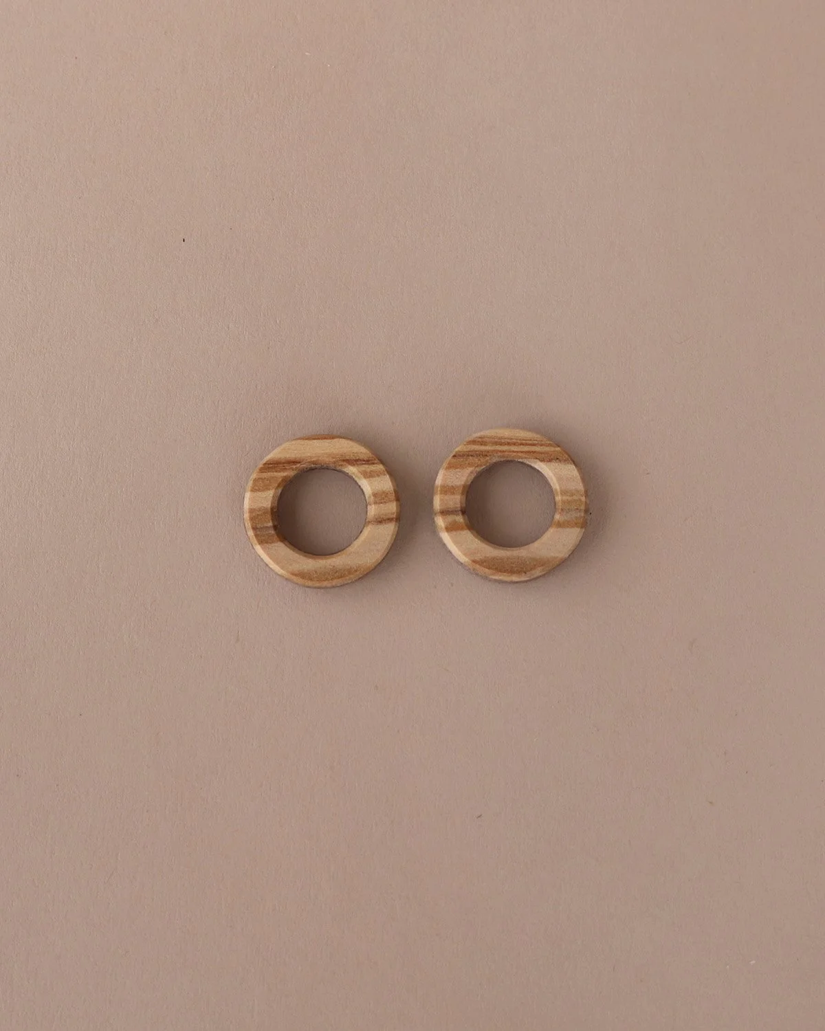 Bold Small Hollow Circle - Olivewood  - Add-On Pieces