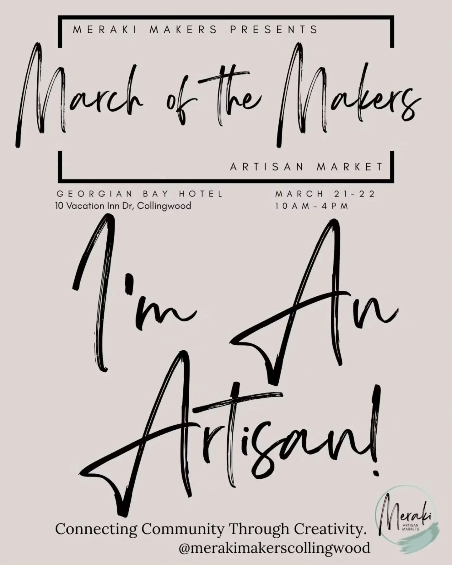 We are very excited to be participating in the March of the Makers Artisan Market. It will be our first time heading to Collingwood with our wooden goods, and we can't wait to share our passion behind what we make! 

If you are from the area or would